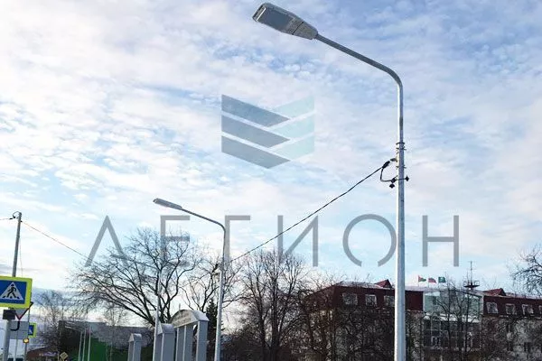 Опоры освещения ОГК-4,0 <br />
парк Героев Советского Союза, село Омутинское, Тюменская область