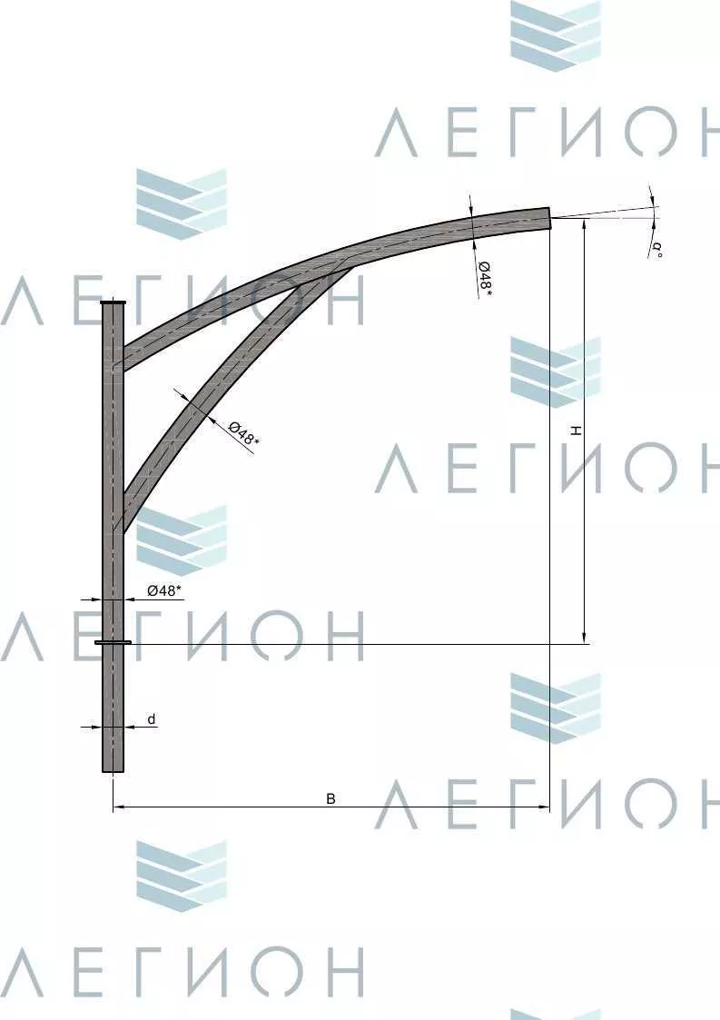 К70-1,0-1,0-0-1 кронштейн однорожковый