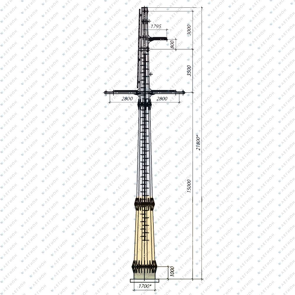 Многогранная опора УМ110-17.3