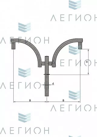 К45-1,0-1,0-1-1 кронштейн однорожковый