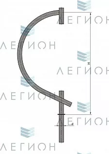 К101-1,1-0-0-0 кронштейн однорожковый